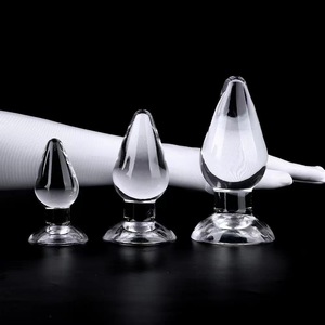 大人のセックスのためのクリスタルガラス女性ディルドガラスgスポットアナルプラグの8個セット - Product Image 4