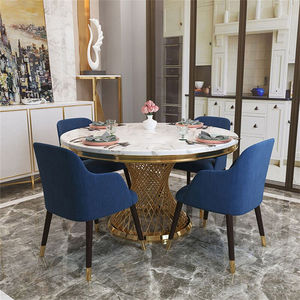 Golden Iron <b>Table</b> Centerpiece For Weddings And <b>Parties</b> Round <b>Tables</b> With Elegant Metallic Wedding - Product Image 4