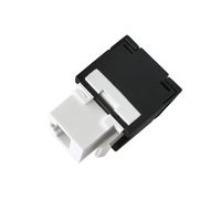 Panel Patch Modular CAT5E 24 Port dengan 24 Keystone Jack 19 Inch 1U Konektor RJ45 UTP Untuk Sistem Kabel Jaringan