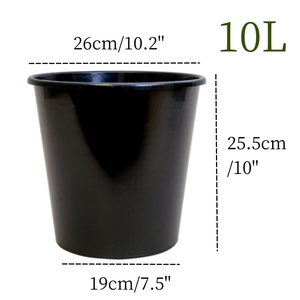 Haute Qualité Grands Pots De Fleurs Ronds Pots De Fleurs En Plastique Seau Rond En Gros Pot De Fleur <span class=keywords><strong>pour</strong></span> L'affichage - Product Image 3