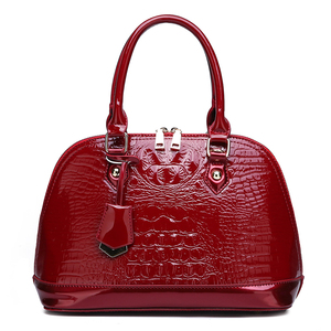 <span class=keywords><strong>2019</strong></span> la india último modelo de producto de patrón de cocodrilo brillante patente de lujo de cuero de señoras bolsos de bandolera bolsos para mujeres - Product Image 6
