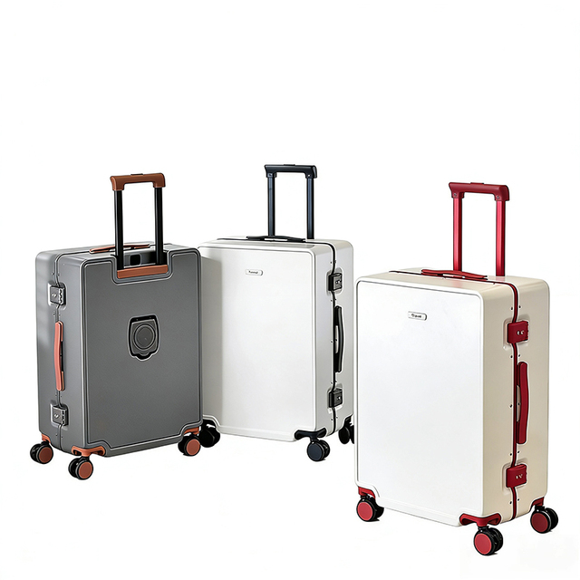 New Aluminum Frame Carry-on Suitcase, PC Suitcase, Large-capacity Trolley Case, 20-inch Password Swivel Wheel Travel case