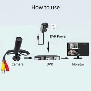 กล้องอินฟาเรดส่องกลางคืนกล้องอินฟาเรด1000TVL กระสุนขนาดเล็กระบบแอนะล็อกความละเอียดสูงกล้องวงจรปิด CCTV แบบแอนะล็อก - Product Image 3