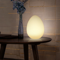 Lampe LED étanche en forme d'œuf, lumières décoratives LED, lampes de nuit, lampe décorative LED, lampe boule LED, lampe de table LED pour chambre à coucher