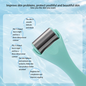 Kalte Hautpflege Frauen Gesichts massage gerät Mini Hauts traffung und Massage Eis walze Gesichts massage Würfel Eiscreme Design Eis walze - Product Image 2