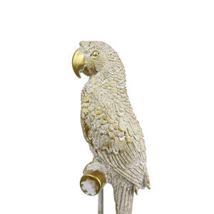 Reçine el sanatları altın reçine papağan ev dekorasyon için - Product Image 3