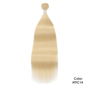 Magnifiques mèches de cheveux synthétiques de différentes couleurs, double trame, sans nœuds, en <span class=keywords><strong>fibre</strong></span> synthétique Futura LF pour tissage. - Product Image 2