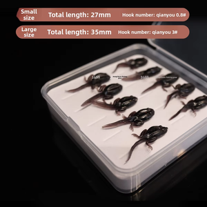Venta al por mayor de moscas de pesca con anzuelo, micro señuelos blandos para pesca de trucha, señuelos biónicos de insectos, señuelos de pesca con mosca, anzuelos de renacuajo y anzuelos de ninfa. - Product Image 5