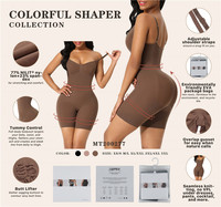 Corsé Sexy de Una Pieza con Compresión Abdominal, Moldeador y Reductor, con Efecto Lifting de Brazos, Transpirable