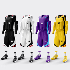 Uniformes de basket-ball unisexes de haute qualité personnalisables pour adultes, couleur unie avec logo, nom de l'équipe, taille plus, équipement de basket-ball pour adultes - Product Image 4