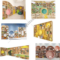Meubles de bibliothèque commerciale Chiquitos, armoires modernes en contreplaqué, présentoirs de livres, rayonnages pour supermarchés, hôtels, écoles