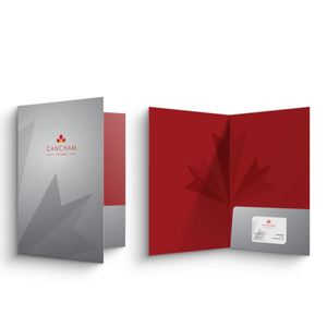 Carpeta de Presentación de Lujo para Conferencias, Impresión a Todo Color Personalizada, Papel de Arte Resistente de 300 g/m², Tamaño Carta/Legal - Product Image 1