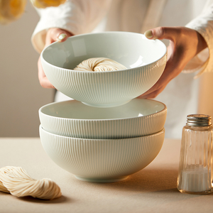 Tazón de Sopa de Porcelana Ecológico de 8 Pulgadas, Gran Capacidad, Resistente a Altas Temperaturas, Tazón Personalizado para Fideos, para el Hogar y Restaurantes - Product Image 5