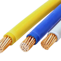 Cableado para Construcción de Viviendas, Cable THW THHN de 2.5mm 4mm 6mm 10mm, 450/750V, Cable Eléctrico Aislado de PVC, Cable de Cobre Reciclado