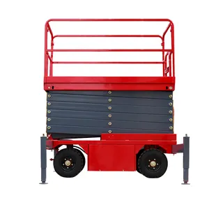 Low Cost 6m Lift Height Small Electric Man Mini Mobile Scissor Lift Safe