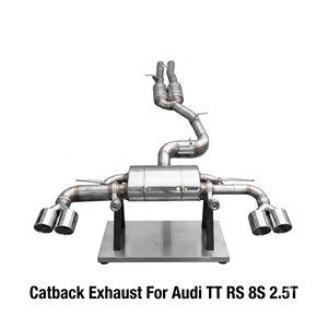 ท่อไอเสีย Vortex Performance สำหรับ Audi TT RS 8S 2.5T ปี 2016-2023 พร้อมวาล์วสุญญากาศ ชุด Catback Tuning Muffler Parts - Product Image 1