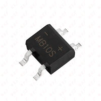 Redresseur de pont MB10S 1A 1000V MB10F, diode de pont MBS, 4 broches, MB10F MB10S, redresseurs de pont à diodes