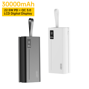Batería Externa Aspor A337 de Fábrica, PD20W+QC22.5W, 30000mAh, Carga Rápida, Cargador Portátil para Teléfonos Móviles - Product Image 1