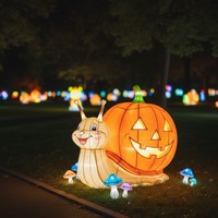 Cartoon-Tierfiguren Freizeitpark-Laternen-Dekoration für Weihnachten Innen-/Außenbereich Themenpark-Lichtshow