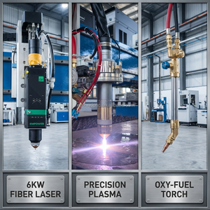 Machine de découpe laser fibre, plasma et flamme 3-en-1 de type <span class=keywords><strong>portique</strong></span> stable avec plateau de recuit - Product Image 2