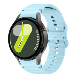 Cinturino Originale in Silicone Ondulato Stile Sportivo 40mm 44mm per <span class=keywords><strong>Samsung</strong></span> Galaxy <span class=keywords><strong>Watch</strong></span> 7 SE 6 Classic <span class=keywords><strong>5</strong></span> <span class=keywords><strong>Pro</strong></span> 4 - Product Image 2