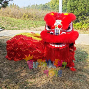 Guangzhou disfrute CE danza del león chino tamaño Normal <span class=keywords><strong>dos</strong></span> <span class=keywords><strong>personas</strong></span> que usan traje de baile del león fiesta de baile del león Carnaval - Product Image 6