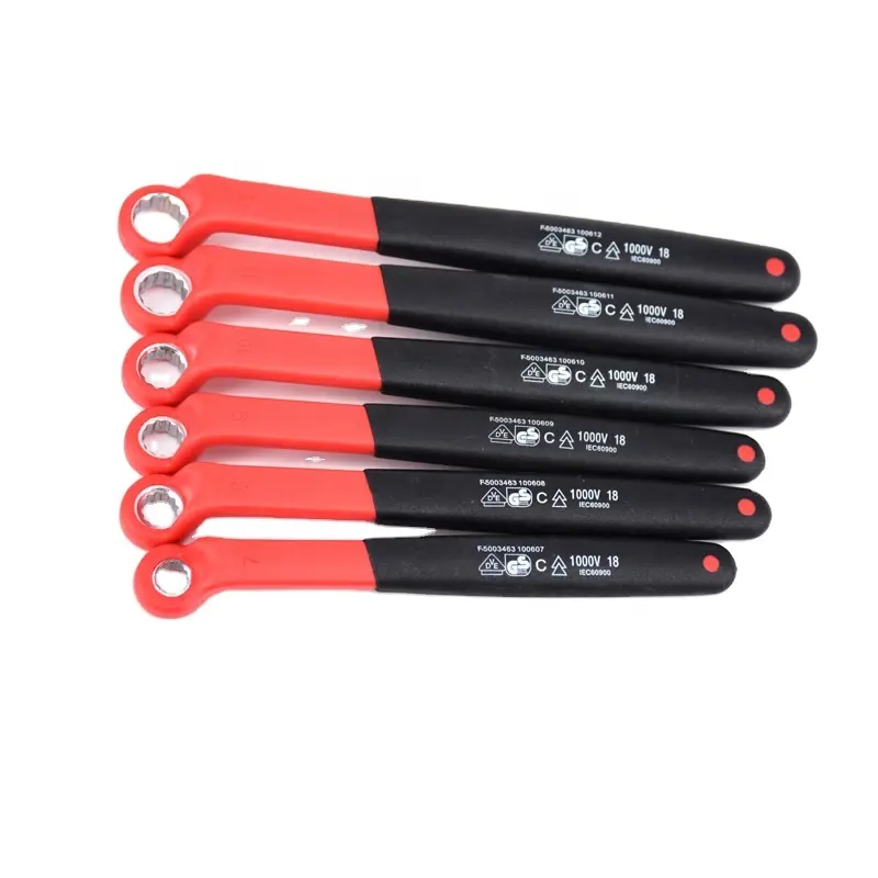 1000V Insulated offset ring wrench box end wrench IEC60900 VDE certification Insulation Ring Spanners handle tools