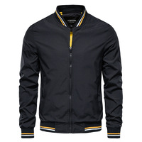 Blouson Bomber Homme Léger en Polyester avec Fermeture Éclair – Nouvelle Collection Printemps-Automne – Vêtement d'Extérieur Streetwear – Vente en Gros pour Tenues de Travail