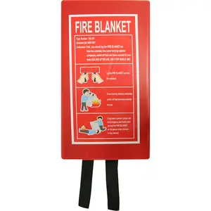 High Temp International Standard Fiberglass Fire Blanket Safety fire retardant plush blanket blanket is resistant to high temper