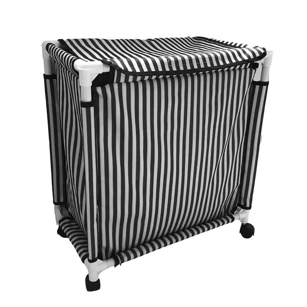 Waterproof Toy Clothes Storage Portable Plastic Rolling Foldable Dirty Laundry Basket