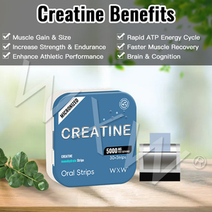 Producto más nuevo Deportes Cuidado DE LA SALUD Creatina Tiras orales Soporte para aumento de peso Soporte muscular Creatina Películas orales - Product Image 2