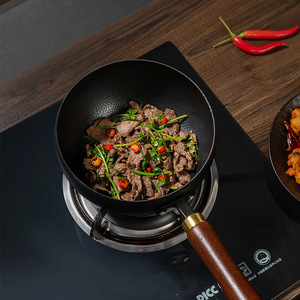 Mini Iron Wok Single Serving Nonstick Frying Pan Household Stir Fry Pot For Cooking Noodles And Baby Food - Product Image 2