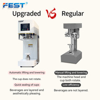 Machine à sertir les canettes de bière non rotative FEST CE, pour le sertissage des canettes en aluminium et des bouteilles PET, petite machine de mise en conserve