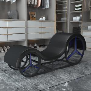 <span class=keywords><strong>Sofá</strong></span> de diseño moderno para parejas, sillón reclinable rojo con taburete <span class=keywords><strong>pequeño</strong></span> de Yoga para sala de estar, balcón, regalo de boda para apartamentos pequeños - Product Image 1