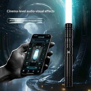 <span class=keywords><strong>Sabre</strong></span> <span class=keywords><strong>laser</strong></span> LED métallique <span class=keywords><strong>haut</strong></span> <span class=keywords><strong>de</strong></span> <span class=keywords><strong>gamme</strong></span> à pixels, avec capteur <span class=keywords><strong>de</strong></span> changement <span class=keywords><strong>de</strong></span> couleur, effets sonores, contrôlable par application, best-seller transfrontalier - Product Image 1