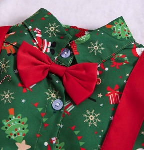 Chemise à carreaux rouge à manches longues et jean pour bébé garçon et fille, 2 pièces, 0-3T, vêtements pour bébé garçon, Noël KBCS-008 - Product Image 6