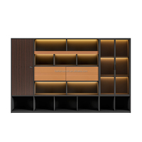 Bureau de luxe Sunsin Orange pour patron combinaison de chaises de bureau modernes haut de gamme table avec lumière LED mobilier de bureau