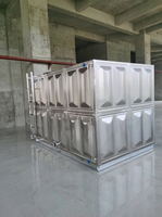 Tanque de Agua Modular de Acero Inoxidable SUS304, a Prueba de Fugas, Larga Vida Útil, para Proyectos de Suministro de Agua en Edificios Comerciales