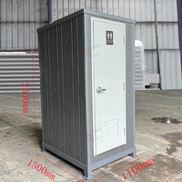Toilette à structure en acier mobile portable WC de luxe extérieur Toilettes de camping