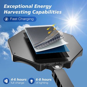 8-COB Super Bright Solar <b>Motion</b> <b>Sensor</b> <b>Light</b> IP65 Waterproof 3 Modes Outdoor Security Wall Lamp for Garden Garage Yard Pathway - Product Image 3