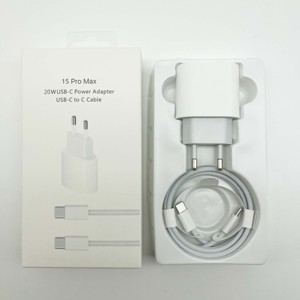Chargeur rapide USB-C 20W avec câble de charge et adaptateur secteur pour iPhone 17 16 15 14, prise UE US UK - Product Image 6