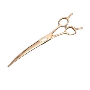 Tijeras de aseo para mascotas de oro rosa, hoja recta de acero inoxidable de 7 pulgadas para cortar el pelo de perros, herramienta de belleza - Product Image 4