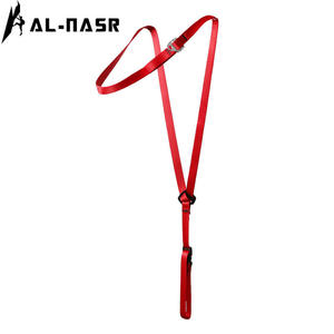 Correas de hombro ajustables Alnas para escalada, cinturón de seguridad para equipo de exploración al aire libre, hilo de poliéster rojo reforzado - Product Image 2
