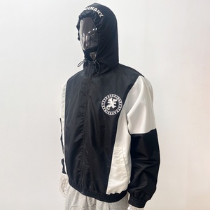 Veste coupe-vent personnalisée en polyester 100 % avec broderie, fermeture éclair en nylon, imperméable, pour activités de plein air, vente en gros - Product Image 2