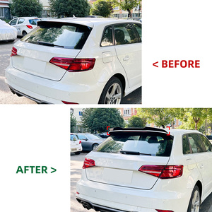 AMP-Z สปอยเลอร์ท้ายเป็ด8V <span class=keywords><strong>A3</strong></span>วัสดุ ABS สีดำเงาสำหรับ Audi <span class=keywords><strong>A3</strong></span> 8V Sline <span class=keywords><strong>hatchback</strong></span> 2013-2020อุปกรณ์เสริมสำหรับรถยนต์ - Product Image 2