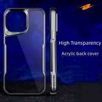 Coque de téléphone de luxe avec bordure plaquée pour iPhone 17 16 15 Pro Max, protection électrolytique de l'objectif, coque transparente