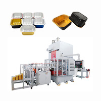 Machine de poinçonnage pneumatique CNC entièrement automatique pour la fabrication de contenants alimentaires en aluminium, moteur de pressage haute pression