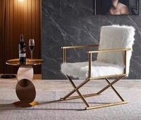 Petite table basse multifonctionnelle en acier inoxydable de luxe léger, style nordique moderne, design italien