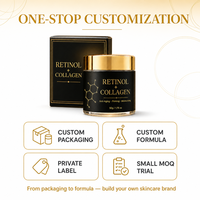 Crème anti-âge jour et nuit au collagène, raffermissante, naturelle et biologique, pour le soin de la peau du visage, marque privée OEM