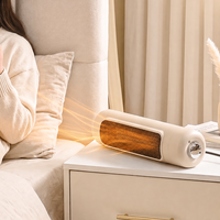 Chauffage d'appoint électrique portable 800W, mini radiateur de bureau silencieux, 2 niveaux de chaleur pour bureau, chambre et maison